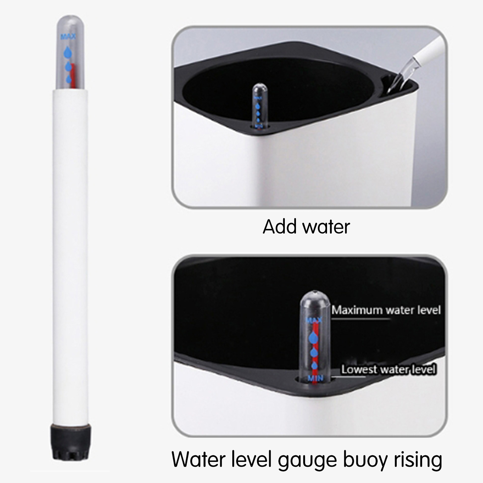 자동 급수 화분, 수위 표시기가 있는 흰색 자동 급수  - Self Watering Insert 리뷰 및 가격