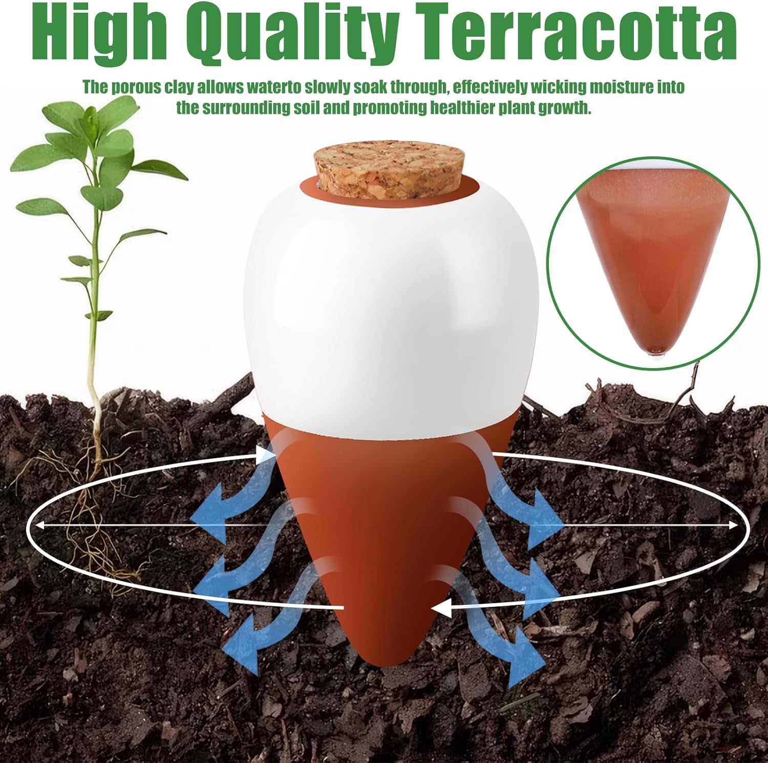 테라코타 물주기 스파이크, 자동 급수 글로브, 느린 방 - Self Watering Insert 리뷰 및 가격