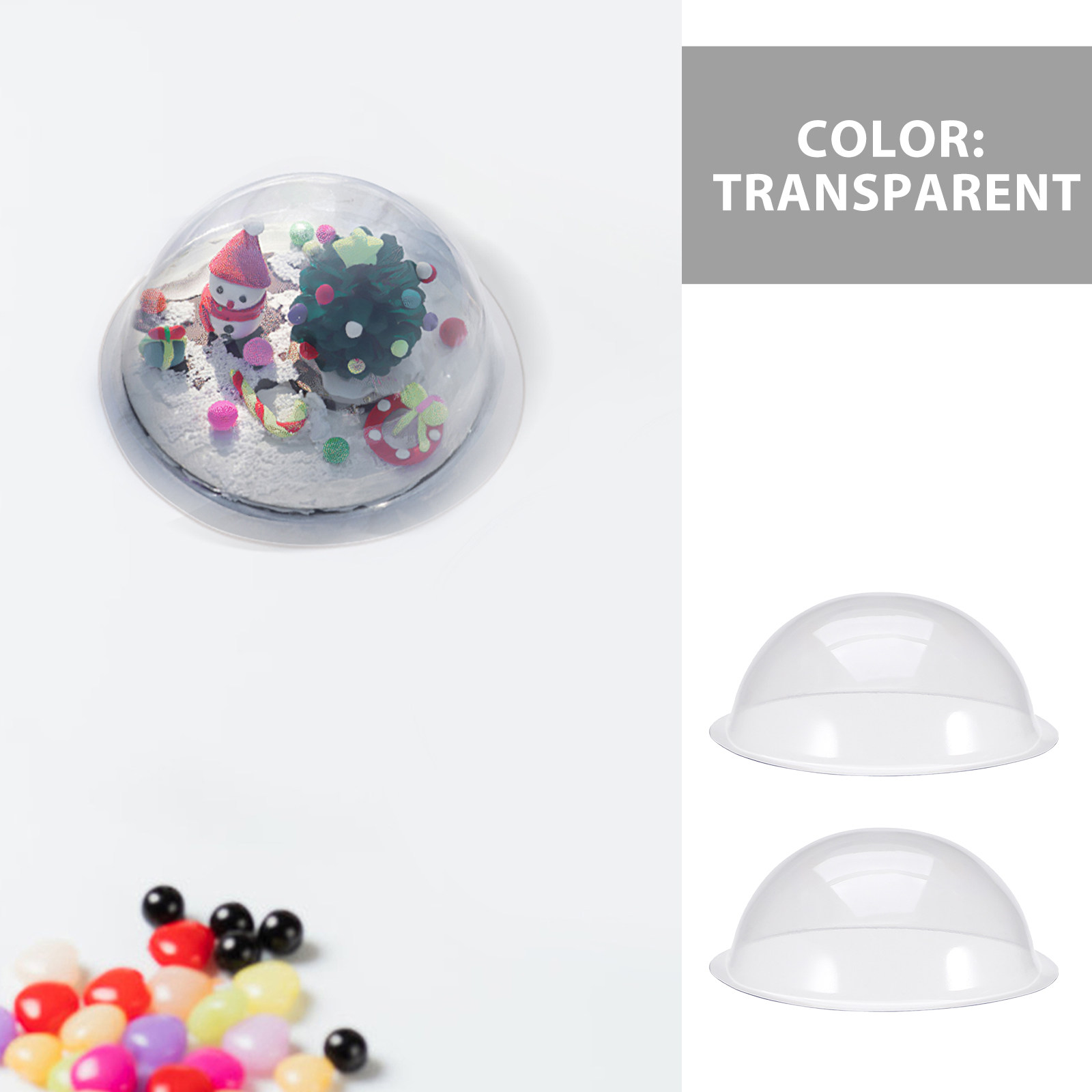 12Pcs 투명 채울 수 있는 플라스틱 스노우 글로브  - Plastic Dome Clear 리뷰 및 가격
